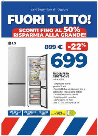 FRIGO LG GBBS726CMB